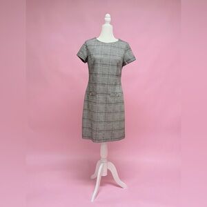 Tommy Hilfoger Plaid Short-Sleeve Sheath Dress